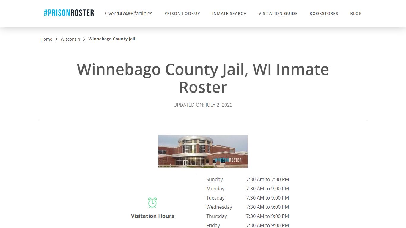 Winnebago County Jail, WI Inmate Roster - Prisonroster